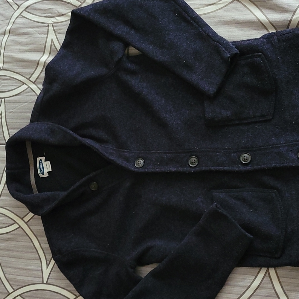 Boys Navy Blue Cardigan